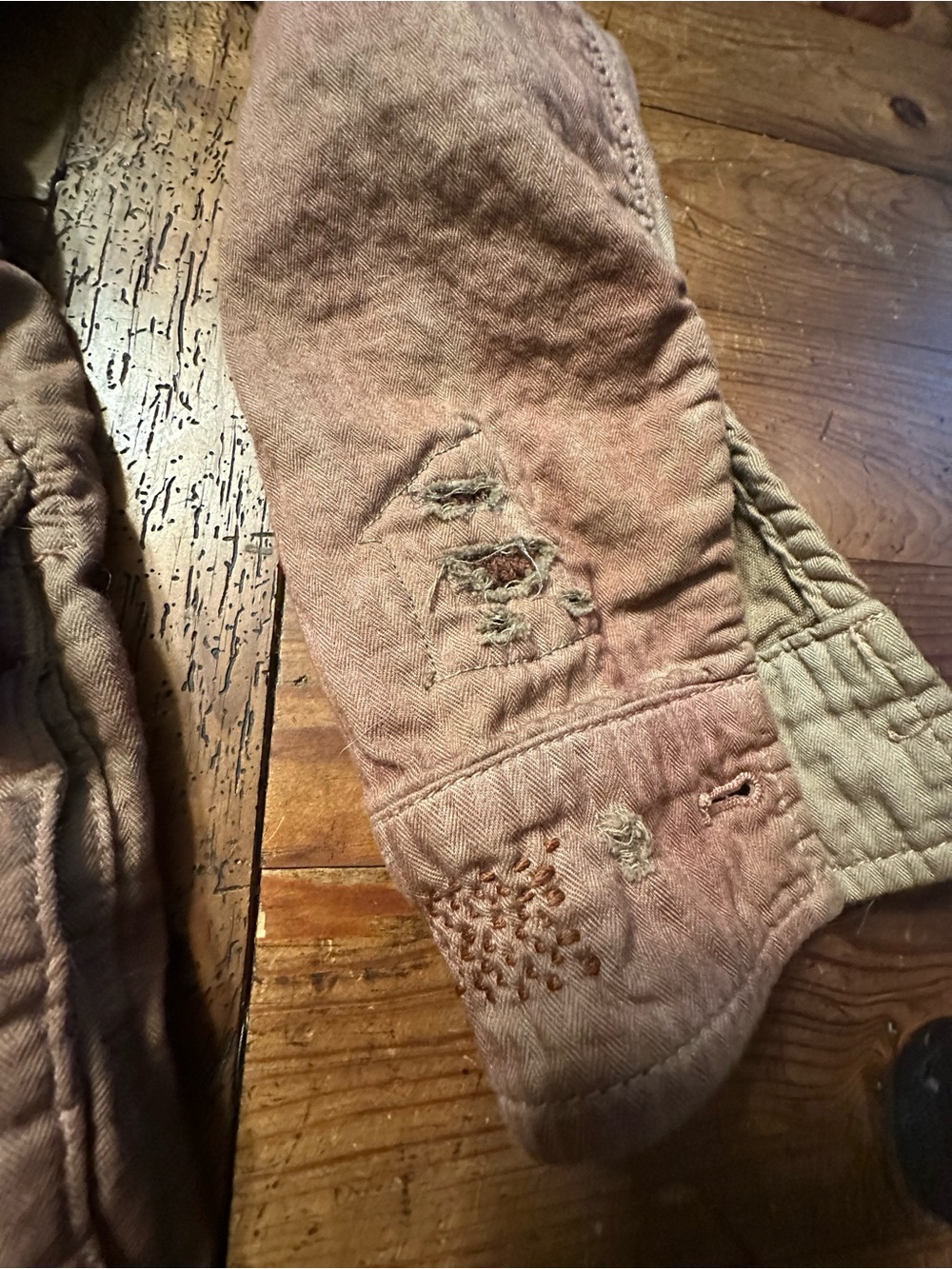 Upcycled // heavily mended salvaged jacket - Picture 12 of 14